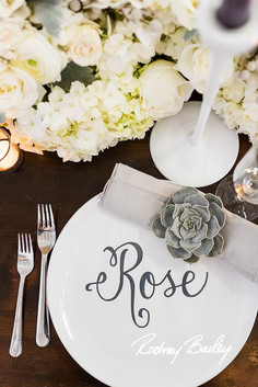 Wedding Calligraphy Unique Place Card