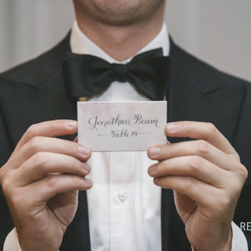 Calligraphy Escort Cards