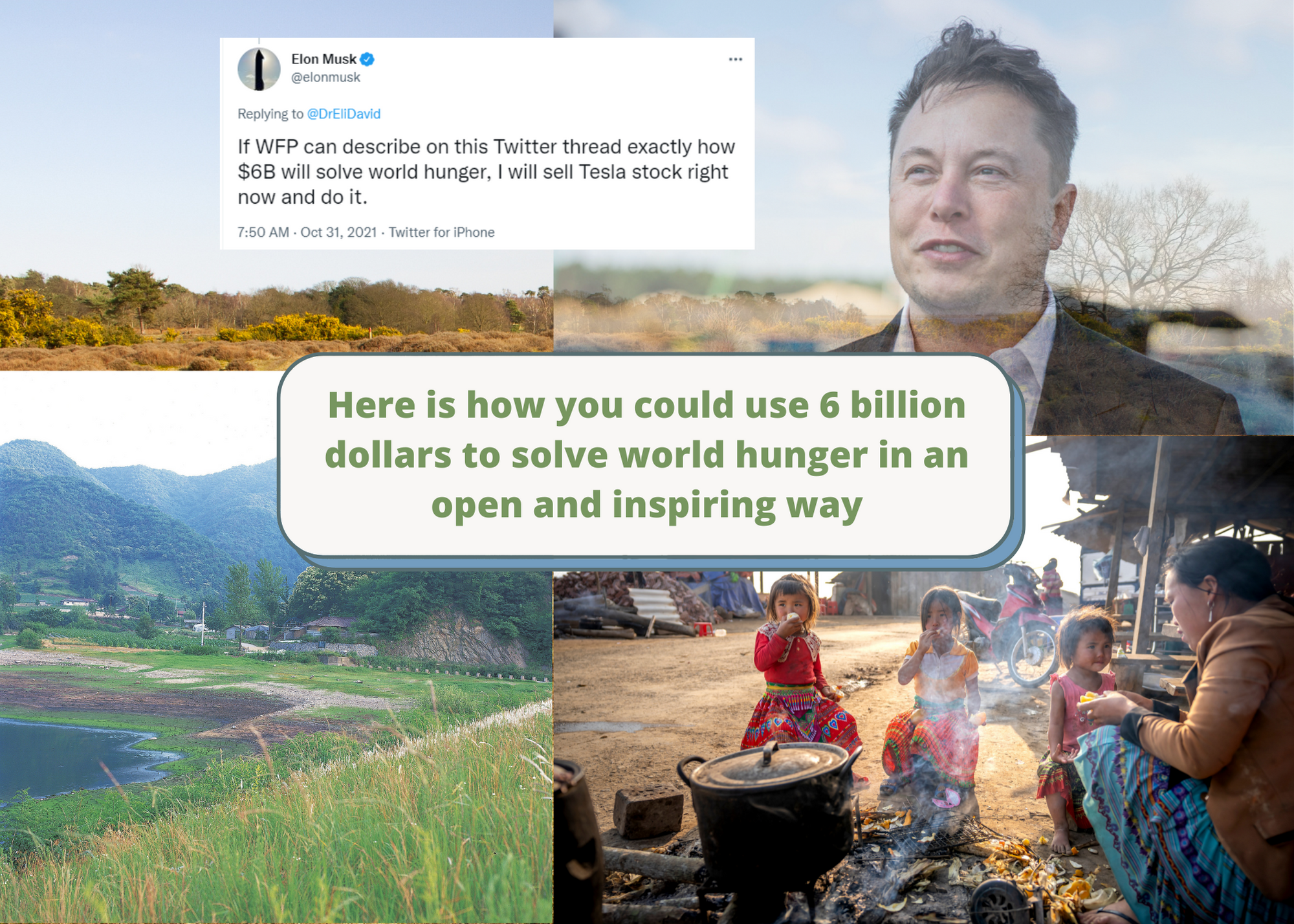 Could 6 Billion solve world hunger and be transparent doing it? content media