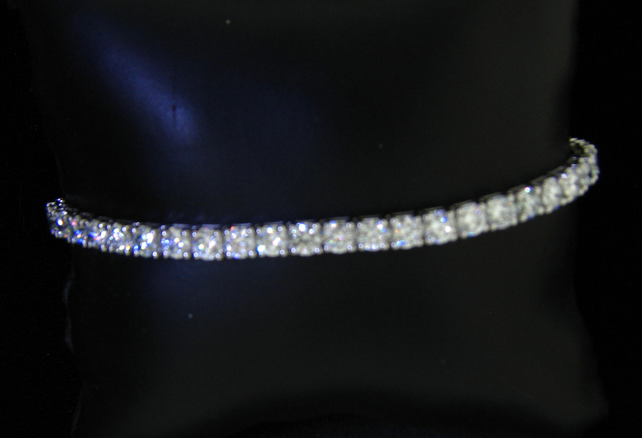 14kt white gold tennis bracelet