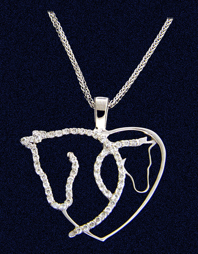 Sterling Silver and 18ct Gold Vermeil Horse Carousel Necklace | A Touch of Silver Sterling Silver and 18ct Gold Vermeil Horse Carousel Necklace | A Touch of Silver