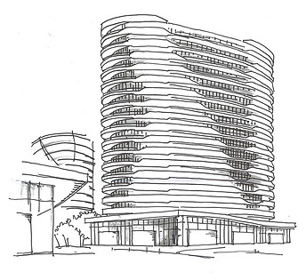 Croquis projet TERRA par Forme Studio Architecture - Condo / Résidentiel