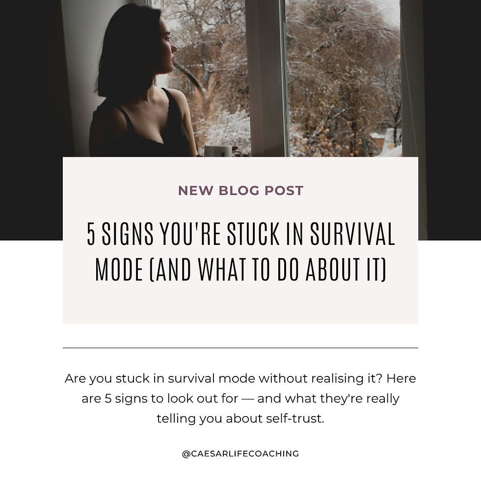5 Signs You're Stuck in Survival Mode (And What to Do About It)