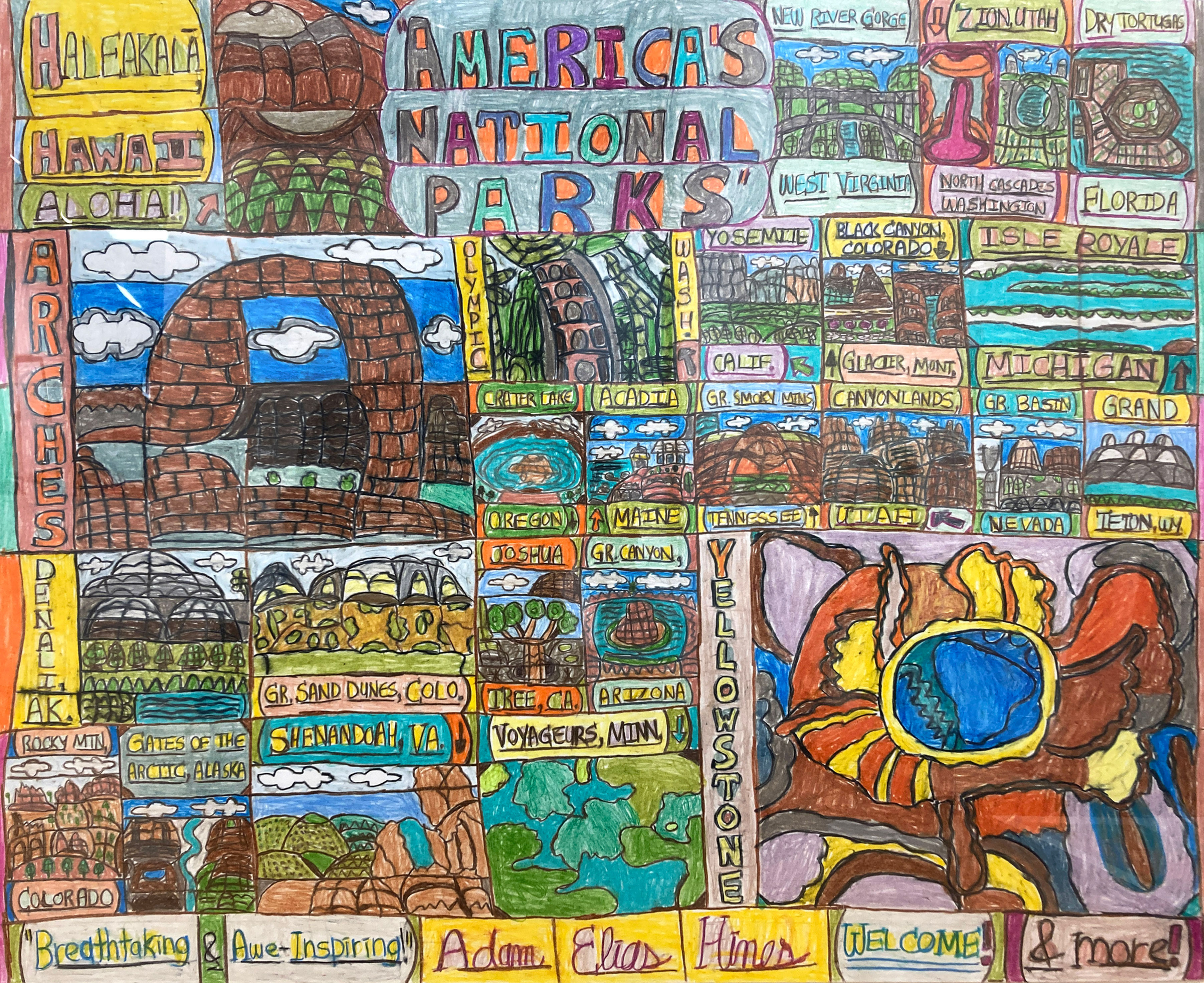 "America's National Parks" by Adam Hines
