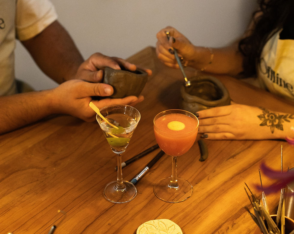 Especial dia dos Namorados: Cerâmica & Drinks (com e sem álcool)