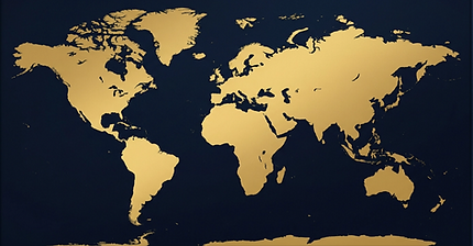 Firefly_dark blue and gold world map without any names - use these colors - #0F172A, #C5A0