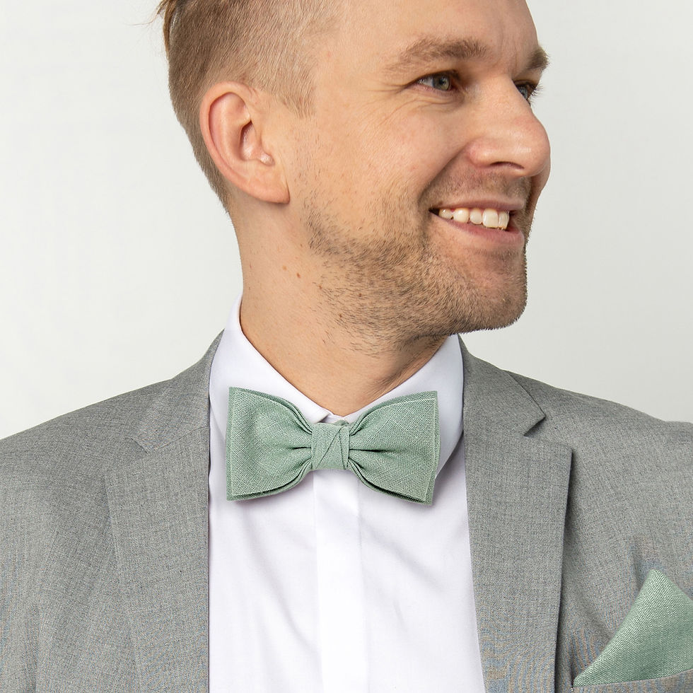 Miniaturbild: Light Sage Green Bow tie