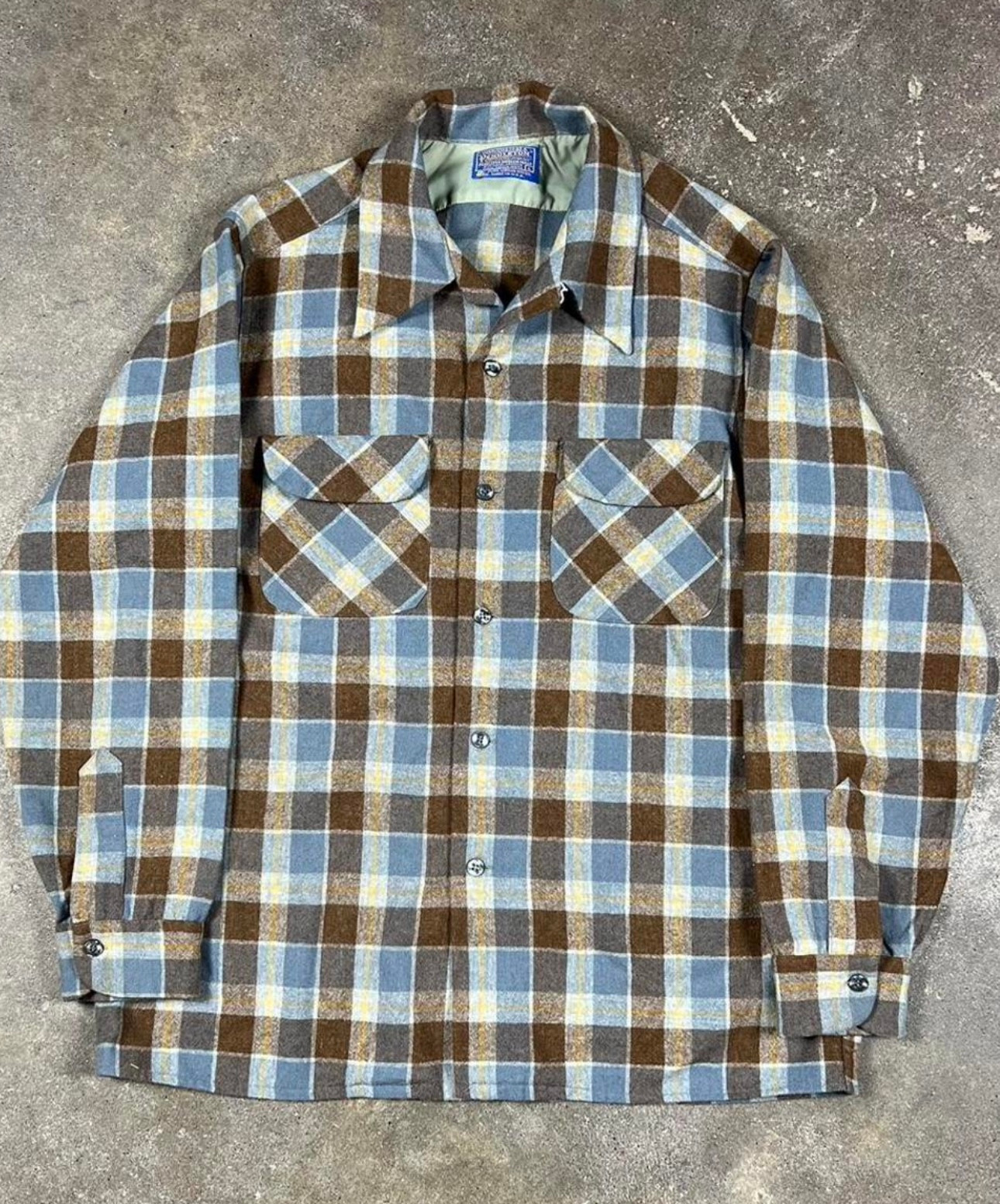 Vintage Pendleton Loop Collar Shirt