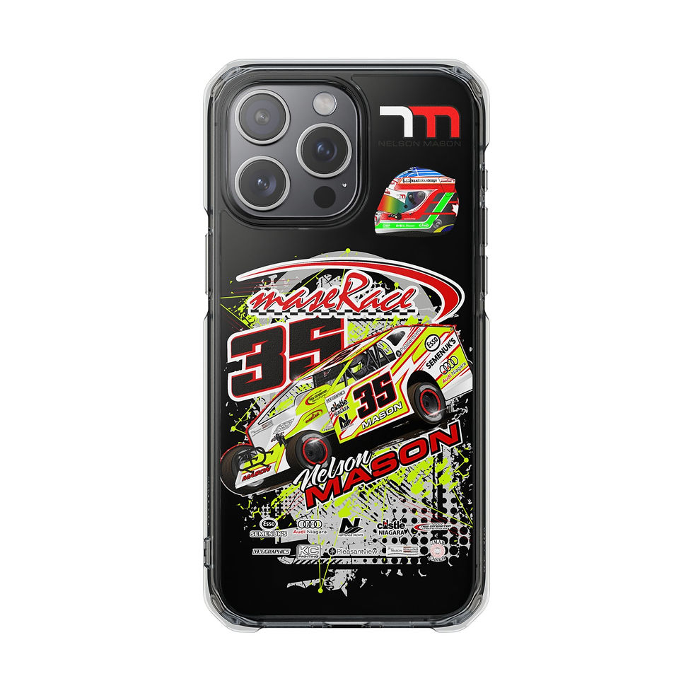Thumbnail: Magnetic Clear iPhone Racer case for White phones