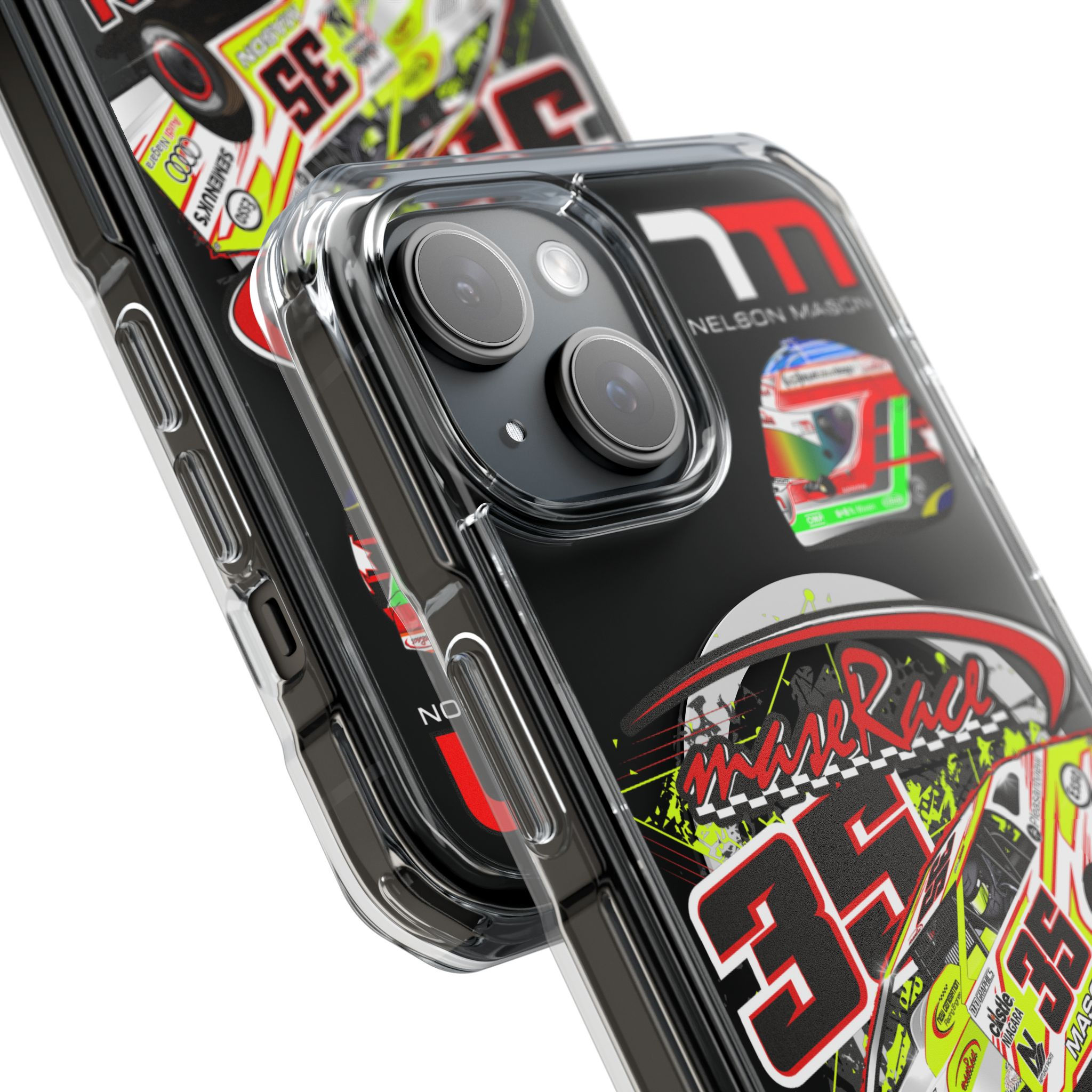 Magnetic Clear iPhone case for Black phones