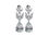 Thumbnail: Marquise Rhodium Teardrop Bridal Earrings