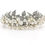 Thumbnail: Leaf crystal and ivory pearl silver crown