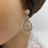 Thumbnail: Art deco rose gold teardrop bridal earrings