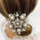 Thumbnail: Swarovski crystal and ivory pearl bridal
