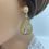 Thumbnail: Art Deco Teardrop Gold Bridal Earrings