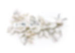 silver floral bridal headpiece