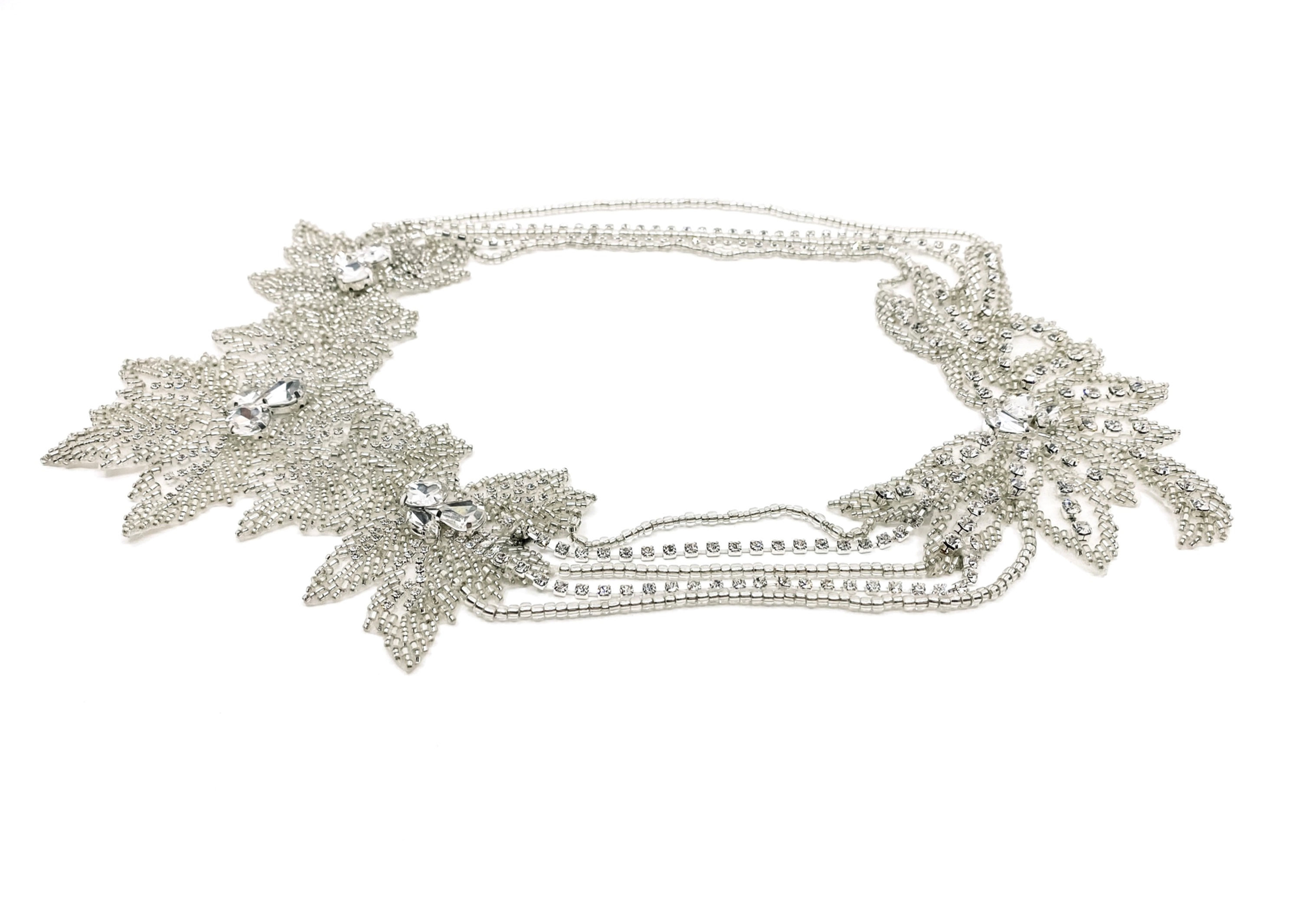 Boho Swarovski bridal headpiece