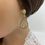 Thumbnail: Art Deco Teardrop Gold Bridal Earrings