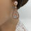 Thumbnail: Art deco rose gold teardrop bridal earrings