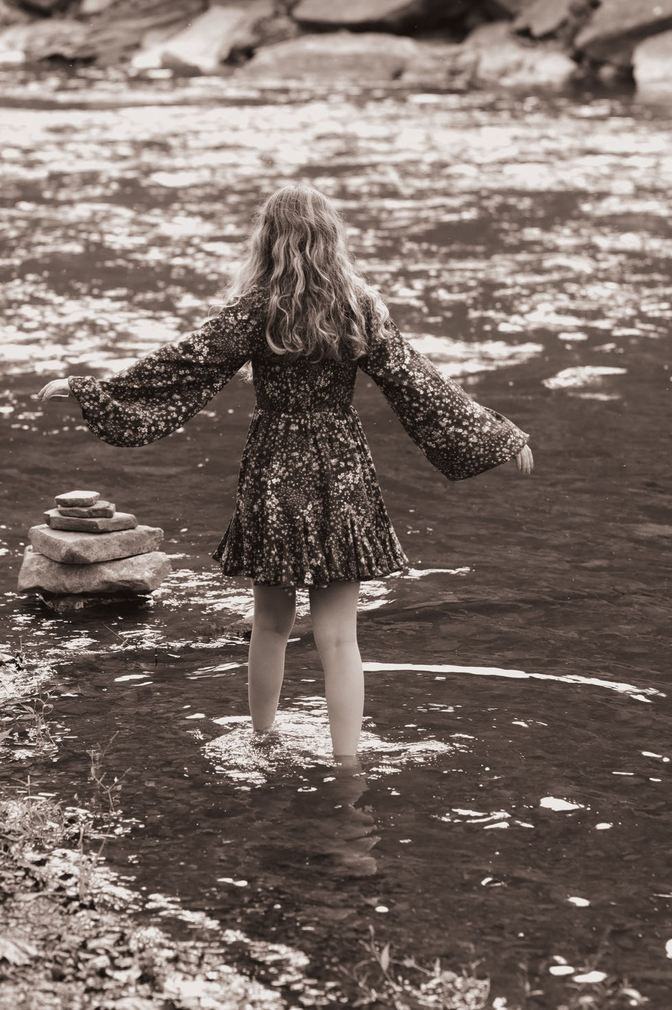 Water between the toes