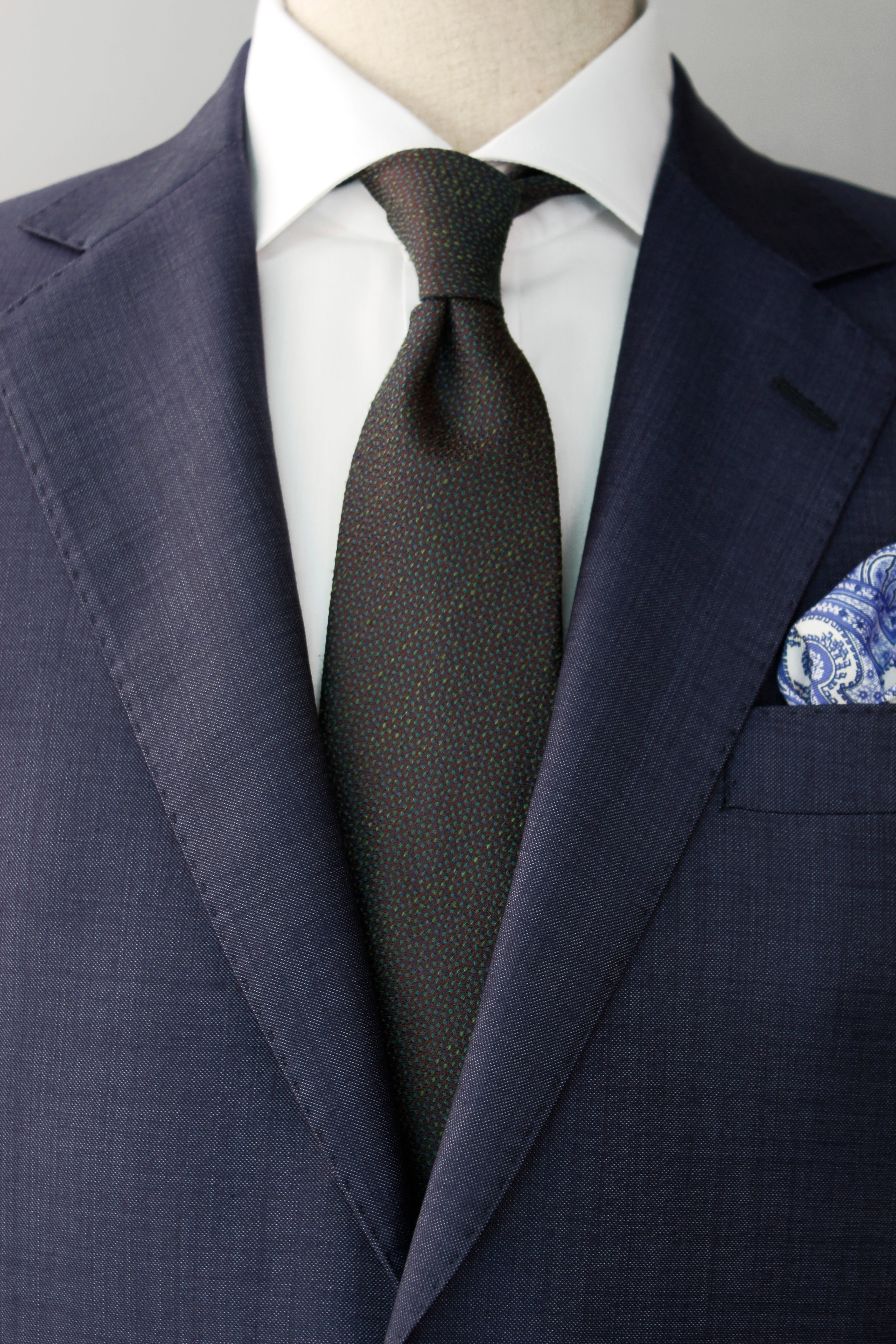 Green Solid Silk Tie