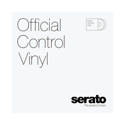serato コントロールバイナル　clear 10インチ Serato Control Vinyl 10″ (Clear) pair in sleeve | 1 Stop DJ