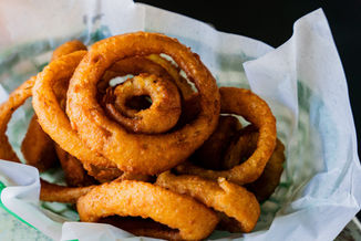 Battered crispy onions