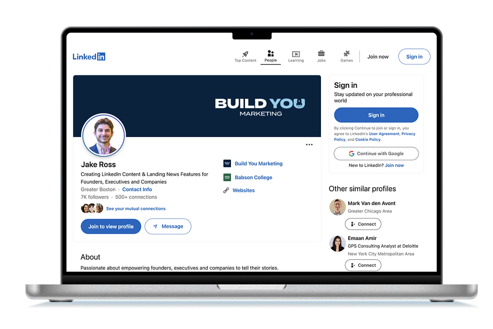 Jake Ross LinkedIn Profile