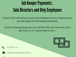 Applying for JobKeeper as a Sole Employee