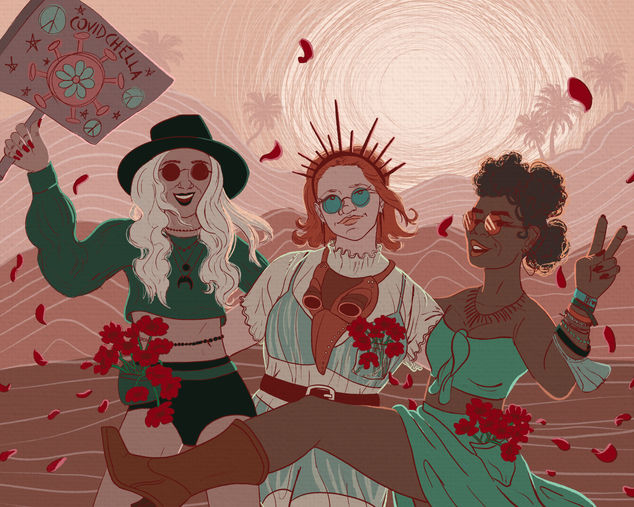 COVIDCHELLA ILLUSTRATION