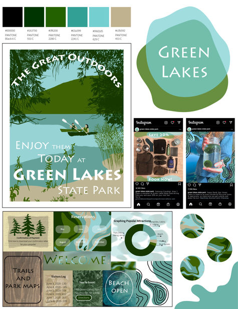 BRAND DESIGN FOR GREEN LAKES STATE PARK