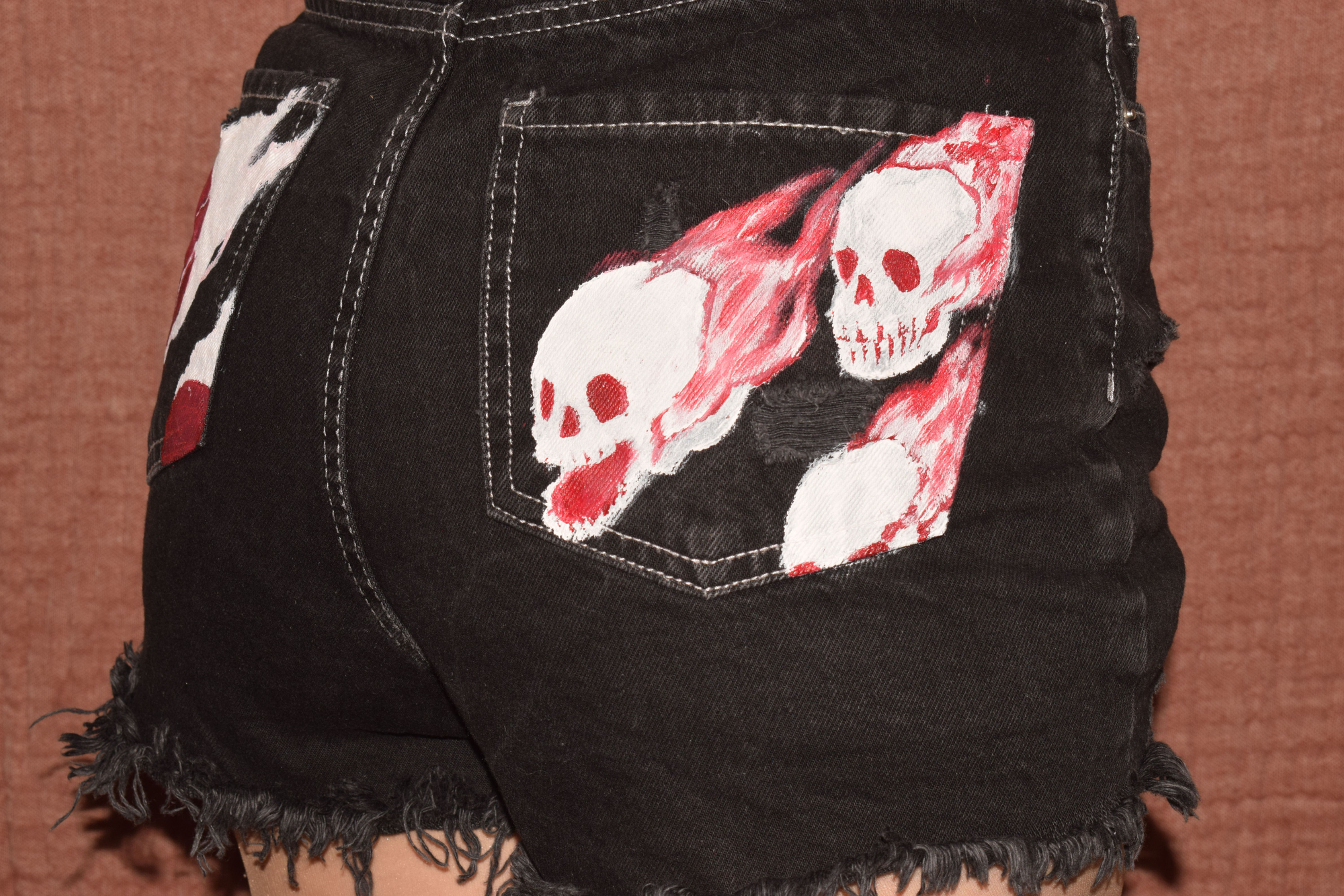 Blazing Skulls Shorts