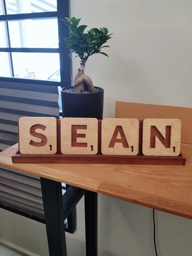 Thumbnail: Two Tone Scrabble Tile & Rack set (limited edition)