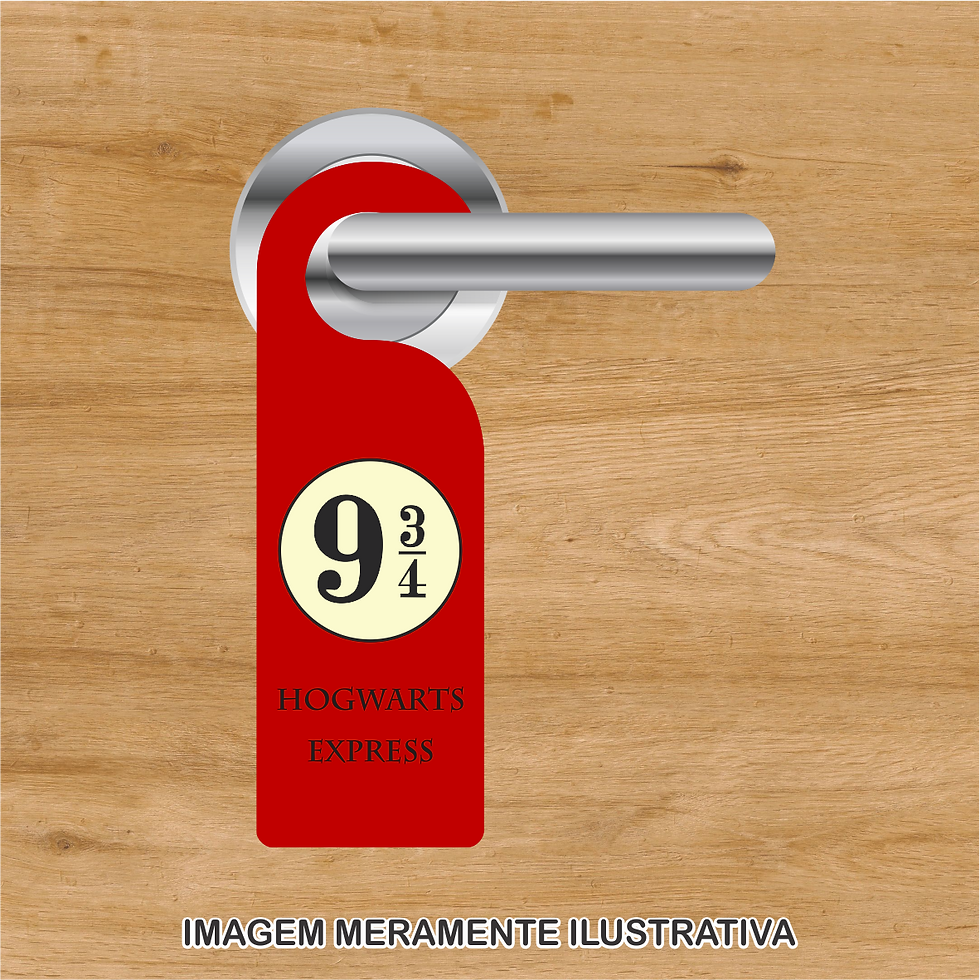 Miniatura: 20080 - Aviso de porta Harry Potter - 9 3/4