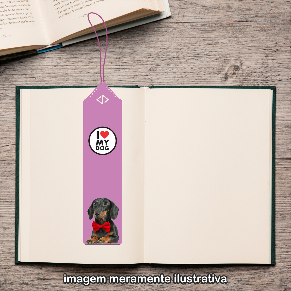 20102 - Marcador de Páginas - I Love My Dog - Dachshund