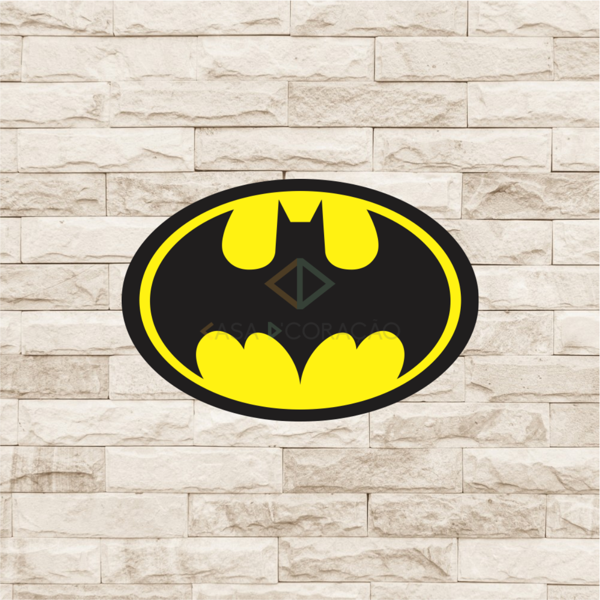 30021 - Placa Decorativa - Escudo Batman