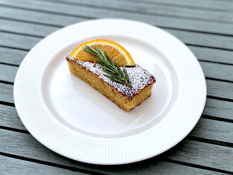Orange Semolina Cake with Rosemary Syrup