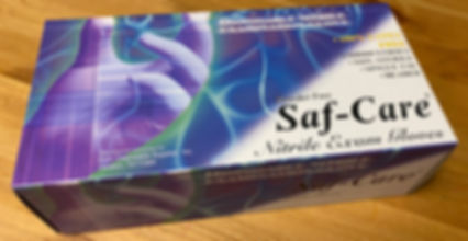 Saf-Care Nitrile Medical Grade Exam Gloves - 100 gloves per box