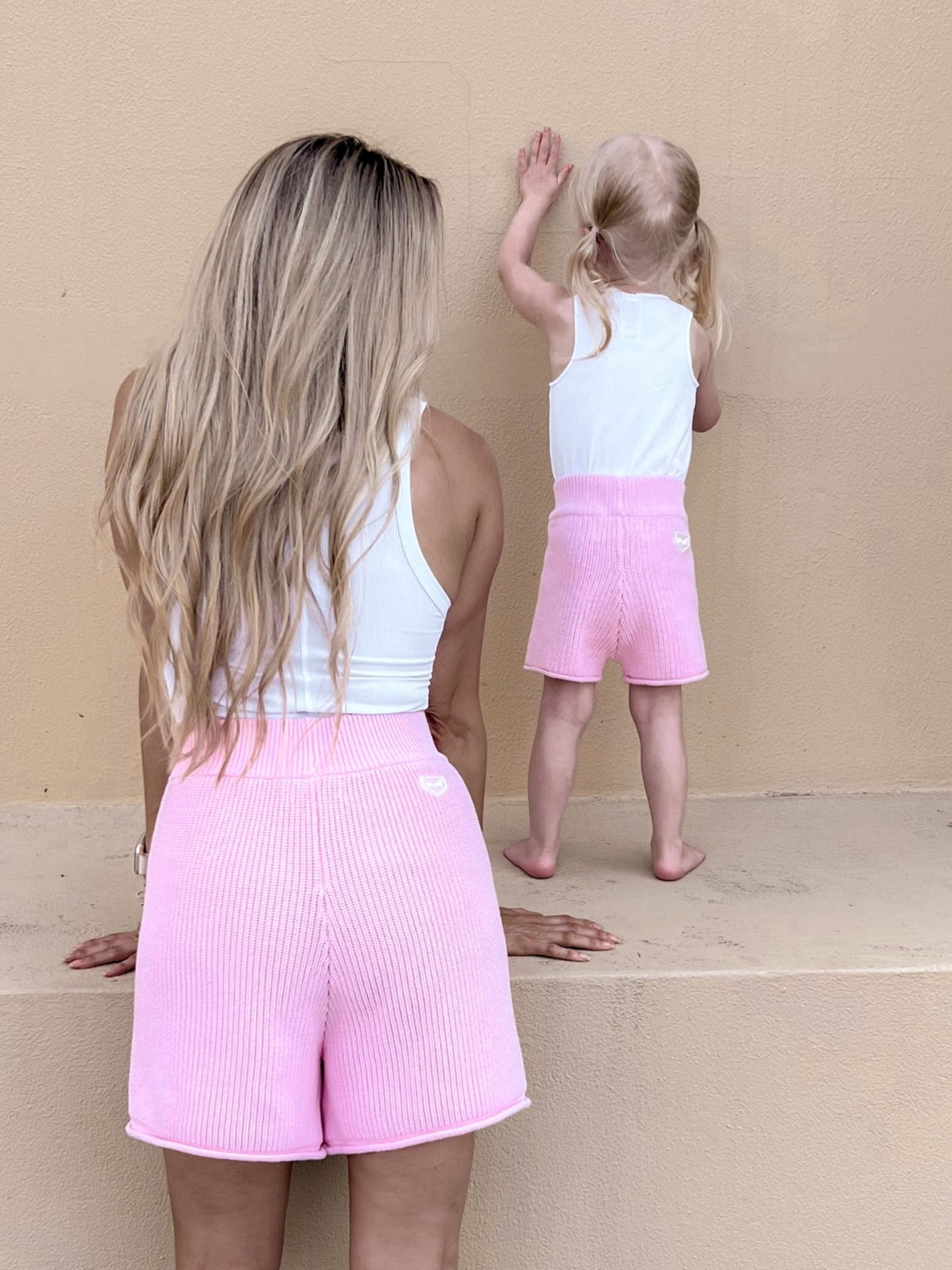 Child A-Line Knit Short - Pink Lemonade