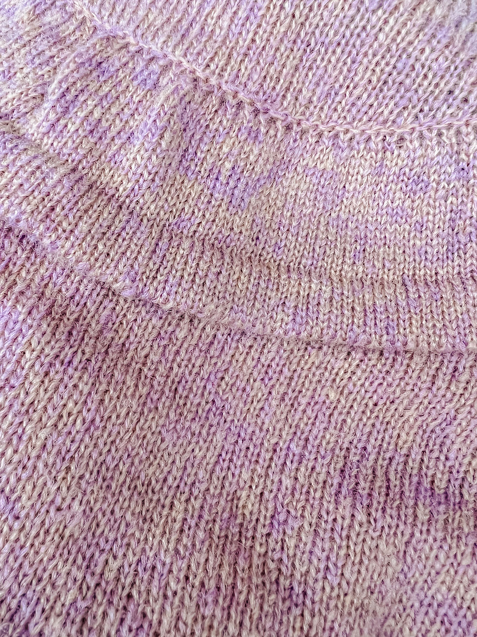 Thumbnail: 'WISTERIA' FRILL KNIT - PALE BERRY