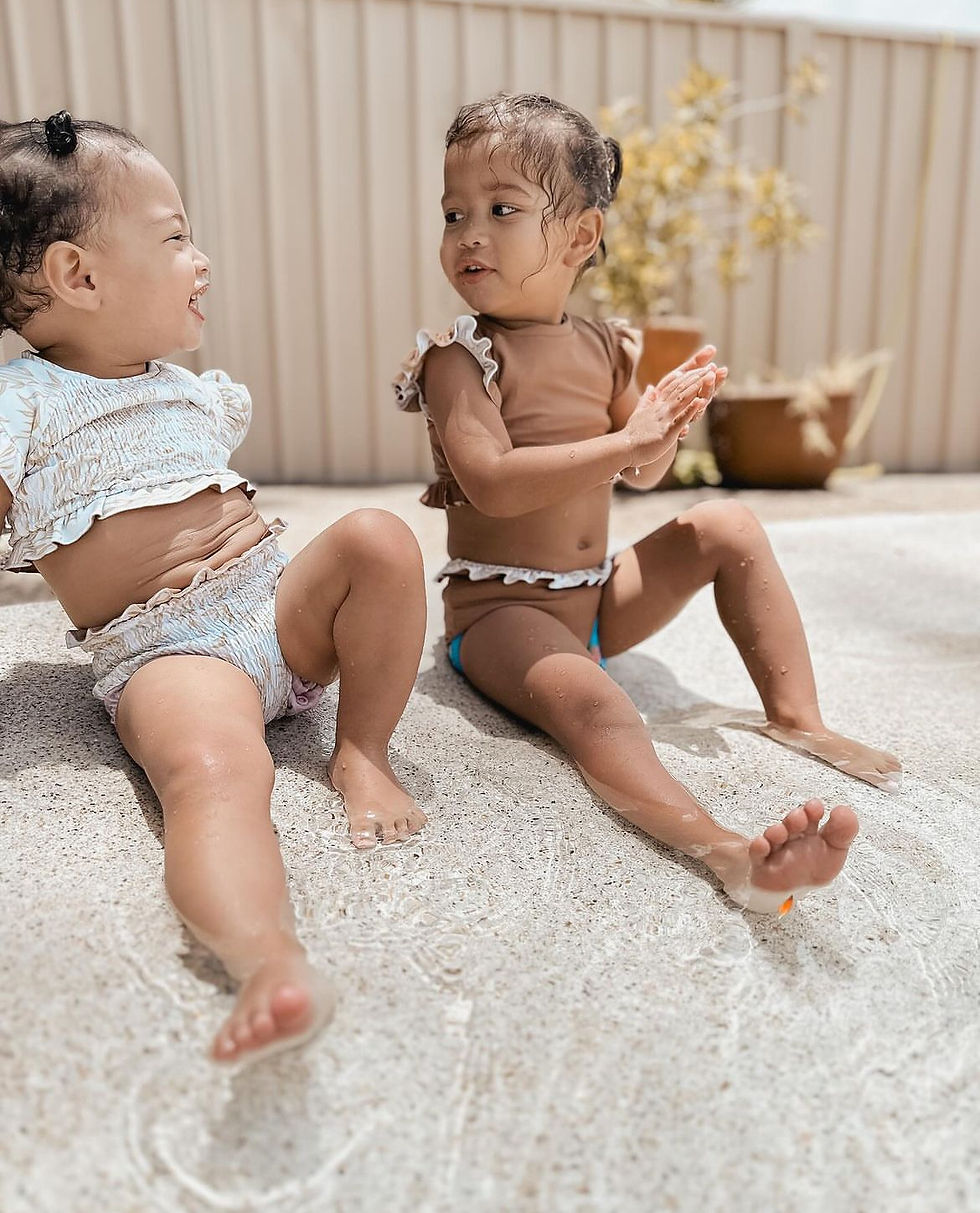 Thumbnail: 'Steele my Hart' Sahara reversible toddler Swim set
