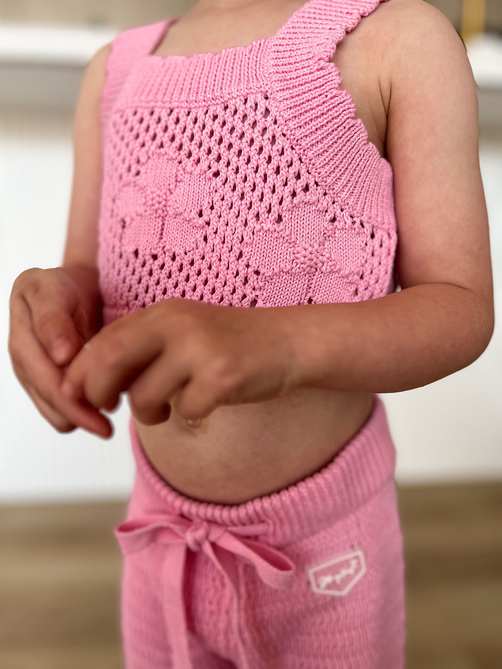 Thumbnail: 'Steele my Hart' Twiggy Crop - COTTON CANDY