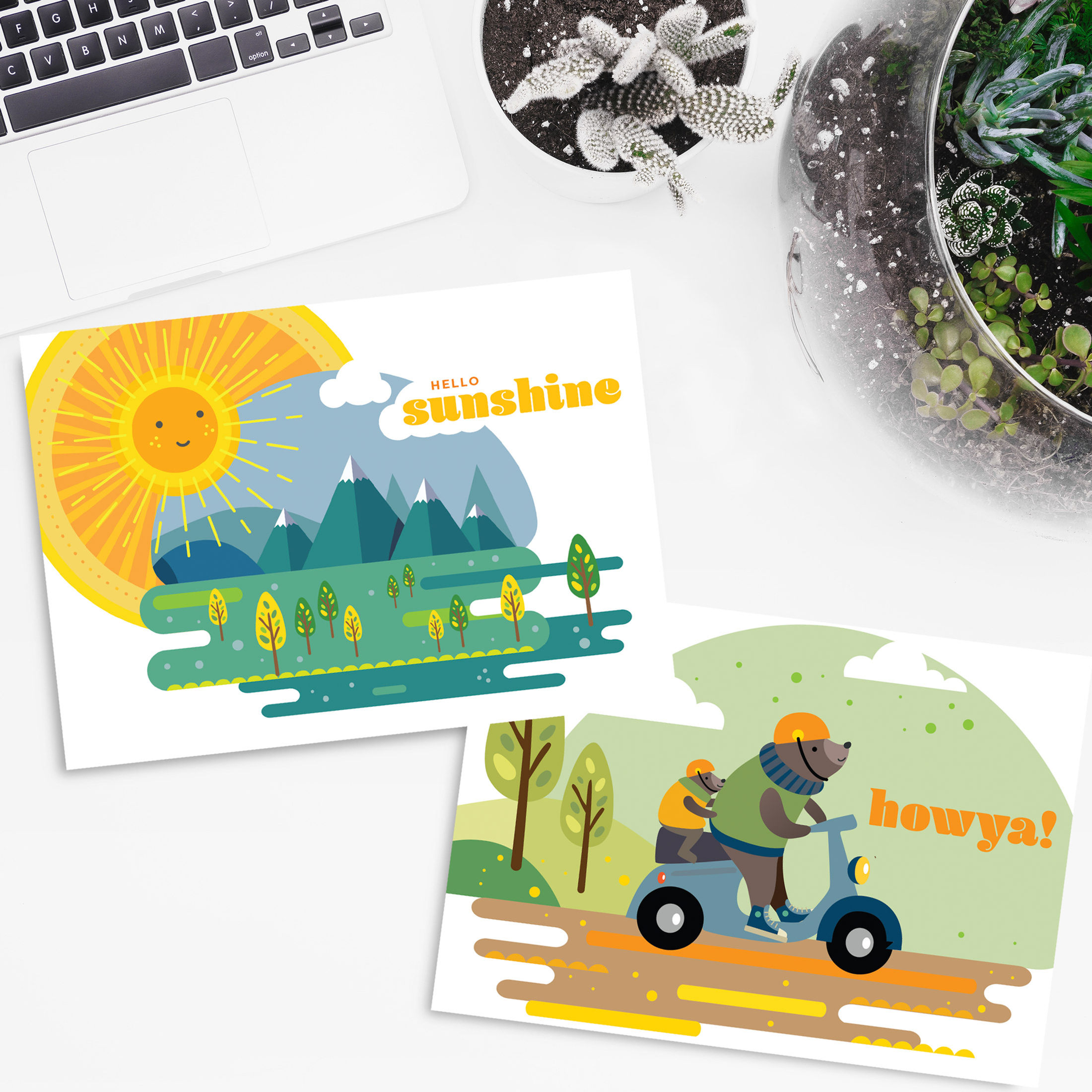 Positive Postcards A6 - packs of 5 or 10 - let's share happiness!