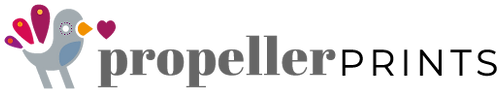 Propellerprints cards & personalised prints - logo