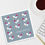Thumbnail: Congratulations square card - baby birds in grey & white, perfect for a new baby