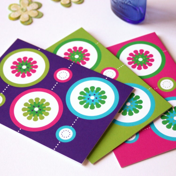 Thumbnail: Citrus Slice 4x6" cards Summer Vibes 3-pack blank inside