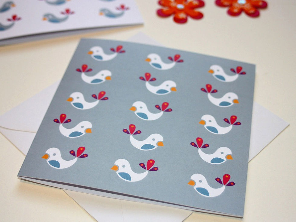 Thumbnail: Winter Bird Babies all occasion cards 2-pack