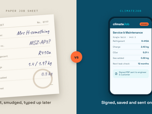 Paper HVAC job sheets are costing you more than HVAC job management software ever will