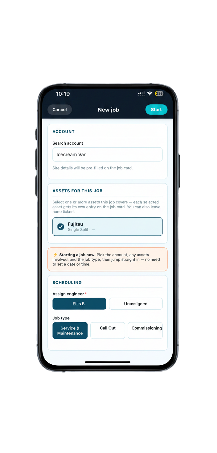 air conditioning job management software