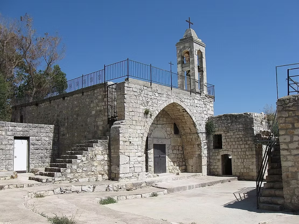 Maronite Church and belfry remain in Kafr Bir'im